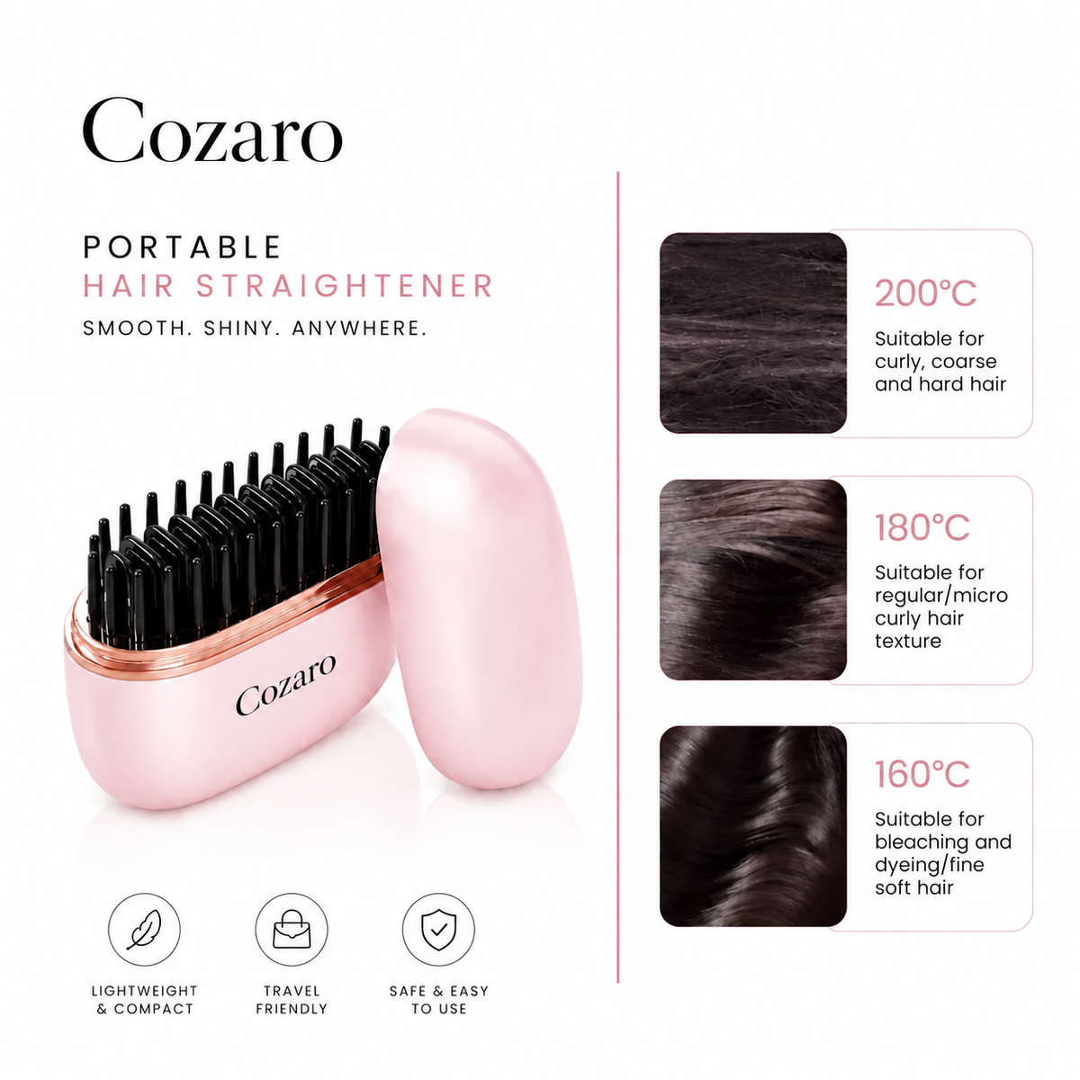 Cozaro™ Portable Hair Straightener
