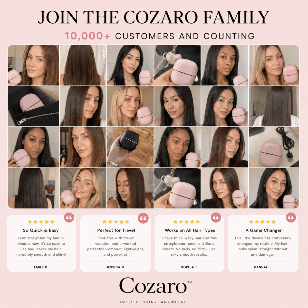 Cozaro™ Portable Hair Straightener
